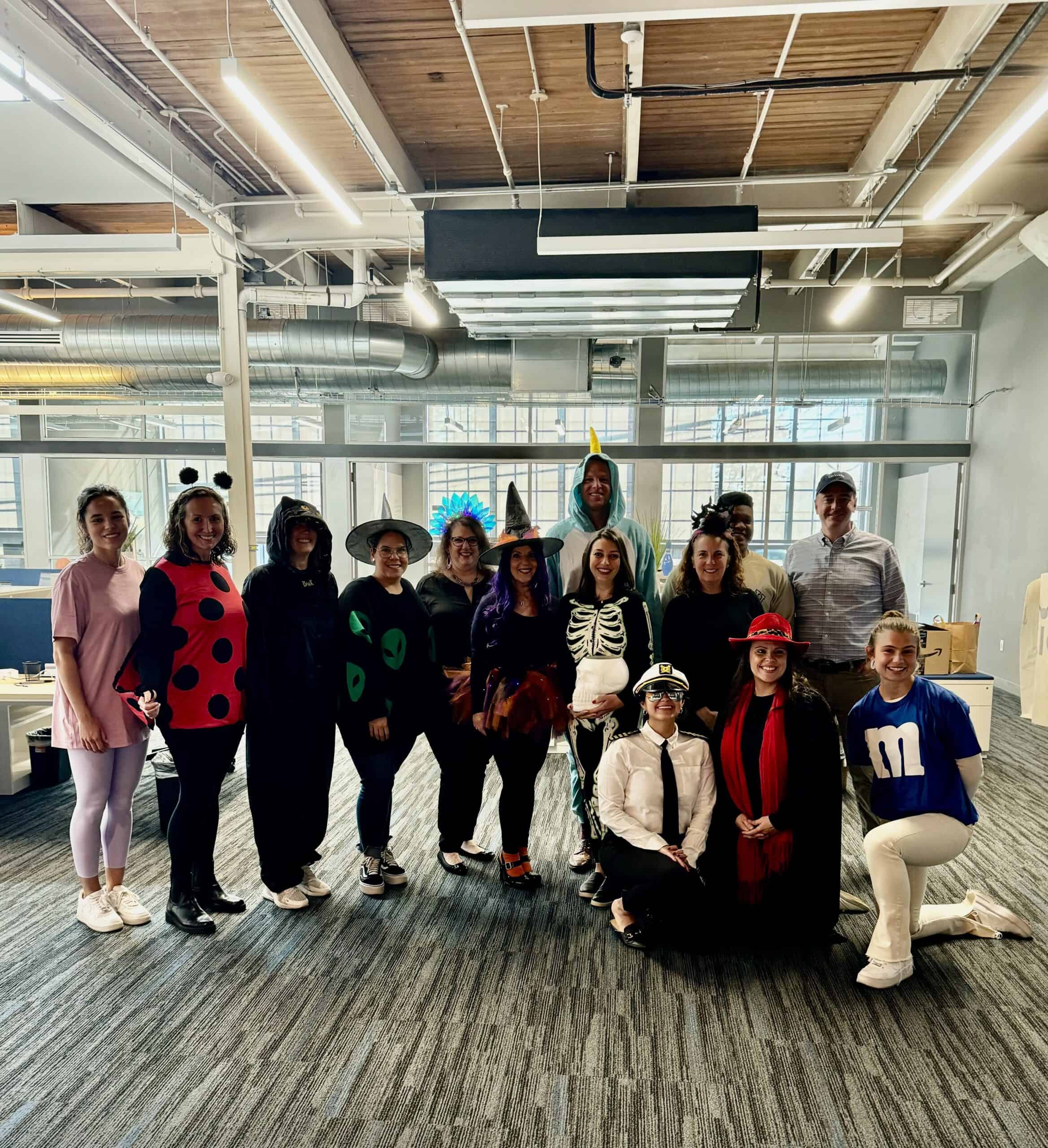 Onward Search Team Members Dressed up for Halloween